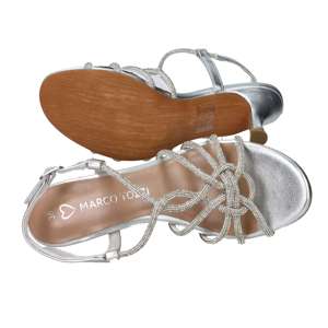 Sandalias de Tacón para Mujer Marco Tozzi, Color Plateado, Tacón de 7 cm, Talla 41 - Product Image 6