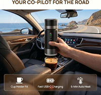 Nouvelle machine à expresso portable 20 bars, batterie USB amovible, nettoyage facile, mini cafetière électrique automatique pour la maison et les voyages
