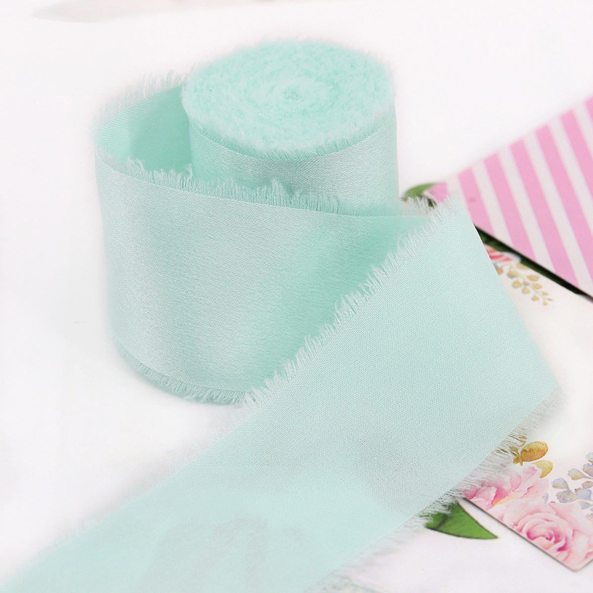 Vert menthe-4 cm, 5 yards/rouleau