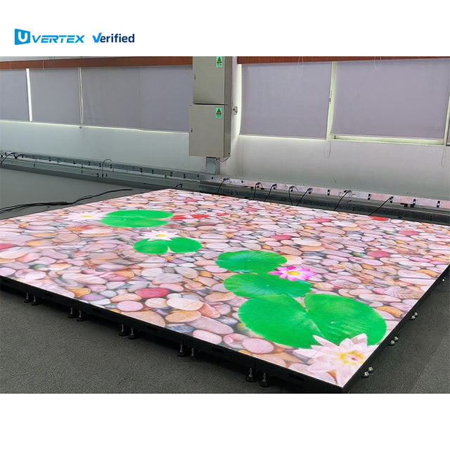Manufacturer's Best-selling Rolling Floor LED Floor Tile Display IP65 Waterproof HDR10 Customizable Pixels for Interactive Stage