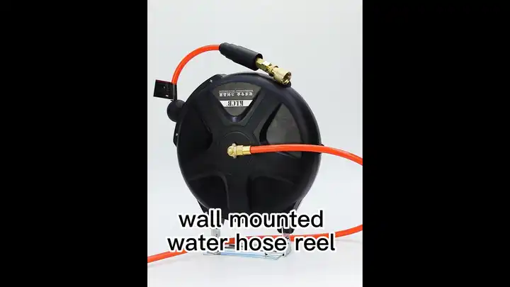 High pressure hose reel wall mount
