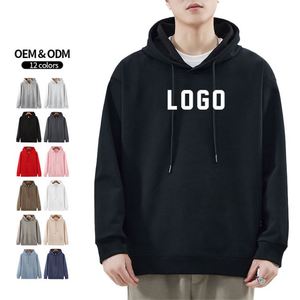 Sweat à capuche de luxe en coton de haute qualité, style streetwear, logo personnalisé, sweat à capuche oversize pour homme - Product Image 5