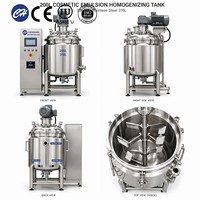 Homogénéisateur à cisaillement élevé, cuve de mélange émulsifiante en acier inoxydable, cuve de mélange sous vide sanitaire, OEM, certifié ASME CE
