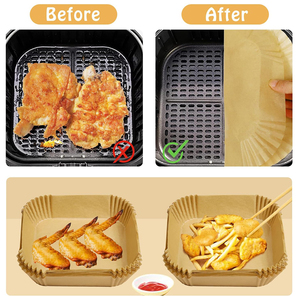 Non-Stick Eco-Friendly Disposable Parchment Paper <b>Liners</b> for Air Fryer Oil-Proof Water-Resistant Baking Paper Cooking <b>Tool</b> - Product Image 5