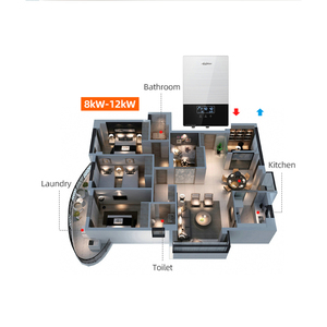 <span class=keywords><strong>Calentador</strong></span> de Agua Instantáneo de Alta Potencia 220V 8KW de Aluminio Fundido con Temperatura Ajustable y Elemento Calefactor Opcional de 240V - Product Image 3