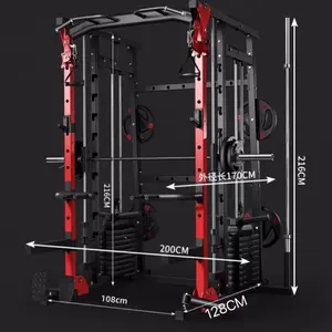 Customized Commercial Fitness Equipment Unisex Gym Machine Multi-Training Station Power Squat Rack Power Cage