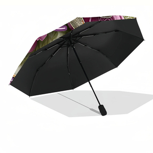 1 Parapluie Pliant Personnalisé Libellule Rose Sans Minimum de Commande, Cadeau Floral Personnalisé, Impression UV, Guarda Chuva Personalizado - Product Image 5
