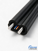 Câble de branchement intérieur FTTH Dekam GJXH 1-2 fibres G657A1 G657A2 LSZH