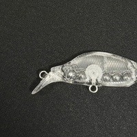 Non peint naufrage vairon 45mm 3.3g japon conception ruisseau pêche leurre corps Jerkbait Wobblers truite perche basse Isca appât artificiel