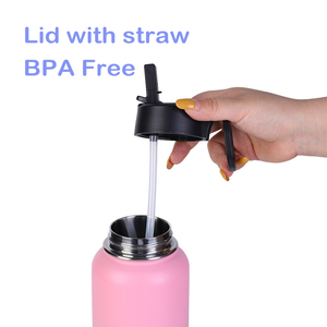 Skirton Stainless Steel Water <b>Bottle</b> 64oz Double Wall Insulated Keep Warm Cold 24Hrs Vacuum <b>Flask</b> For Outdoor Office Home Use - Product Image 6