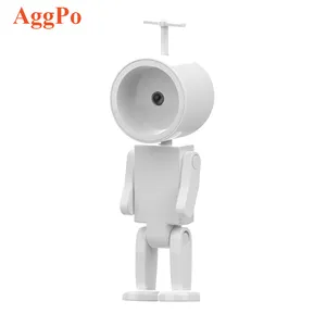 Astronaut Magnetic Night Light LED Mini Robot with Battery Book Lamp Desktop Wooden Decoration Ambient Light