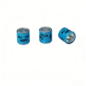 <span class=keywords><strong>Bague</strong></span> de patte pour <span class=keywords><strong>pigeon</strong></span> multicolore 2026 avec boucles d'oreilles, en plastique réutilisable, 0,5g, pour courses de pigeons - Product Image 3