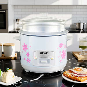 Top Sale Flower Cylinder Rice <b>Cooker</b> With White Inner Pot Automatic Keep Warm Kitchen Appllance Cylinder Design Ensures Even Hea - Product Image 1