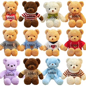 1 Pièce, Faible MOQ, Prix Usine, Ours en Peluche avec T-shirt de Couleurs Variées, Jouet en Peluche Doux pour Enfants, Cadeau - Product Image 2