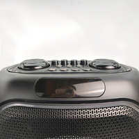 Enceinte portable en plastique de 8 pouces, système audio actif de 200 W, amplificateur de fête avec lumière LED