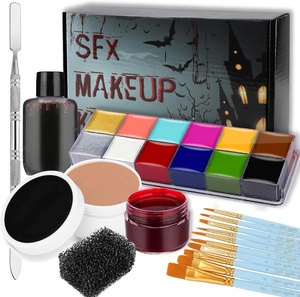 Kit de maquillage SFX pour le visage, ensemble d'effets spéciaux pour le corps, maquillage pour fête d'Halloween, cosplay - Product Image 1