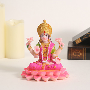 Nouvelle Statue Créative de Bouddha Indien, Table de Sable, Dieu Hindou, Déesse de la <span class=keywords><strong>Montagne</strong></span> enneigée, Artisanat en Résine Fait Main, Écologique, Diwali - Product Image 3