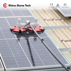 Brosse de nettoyage de panneaux solaires à batterie pour centrales électriques sur <span class=keywords><strong>toiture</strong></span>, balayeuse de poussière pour panneaux photovoltaïques - Product Image 1