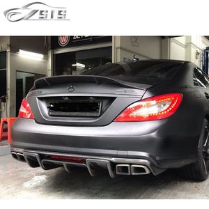 Diffuseur arrière CLS63 adapté à la classe CLS W218 CLS63 2011-2015 Année à Renn style lèvre arrière en fibre de carbone pour CLS63 W218 - Product Image 3