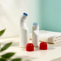 50 100ml HDPE flesjes met gebogen nek en sponsapplicator, knijpfles voor anti-muggenvloeistof, verpakking voor kalmerende oplossingen