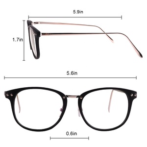 Acétate granule Noir Cadres Optiques Avec Logo <span class=keywords><strong>Monture</strong></span> de lunettes En Plastique Transparent Montures De Lunettes - Product Image 3