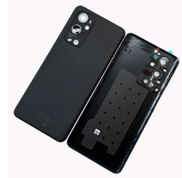 Coque arrière en verre pour téléphone portable OnePlus 9 Pro avec autocollant de lentille de caméra intégré – Boîtier de protection de batterie