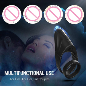 Amazon Best Seller erkek silikon Penis halkası fil şeklinde erkek fiziksel gecikme titreşimli Cum kilitleme seks oyuncakları boşalma için - Product Image 3