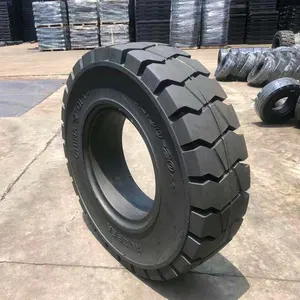 Solid Tire 10.00-20 12.00-24 12.00-20 14.00-24 Rubber Tyre For Trailers Forklifts Telehandlers Manufacturer