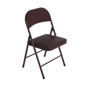 كراسي معدنية قابلة للطي بالجملة مع وسادة مبطنة، إطار فولاذي أسود مفرد قابل للطي للاستخدام الداخلي والخارجي KC-7381 - Product Image 5