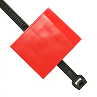 Supports d'attache à glissière de câble auto-adhésifs noirs Clips de câble en nylon ignifugé Organisateurs Carrés Gestion automatique des attaches à glissière