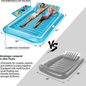 Juguetes Inflables para Piscina de Verano, Cama Flotante Inflable para Entretenimiento Acuático, Cama Inflable para Piscina - Product Image 4