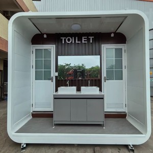 Baño Móvil de Fibra de Vidrio de Una Pieza, Moderno, Ecológico, para Exteriores, de Uso Público, Montado en el Suelo - Product Image 1
