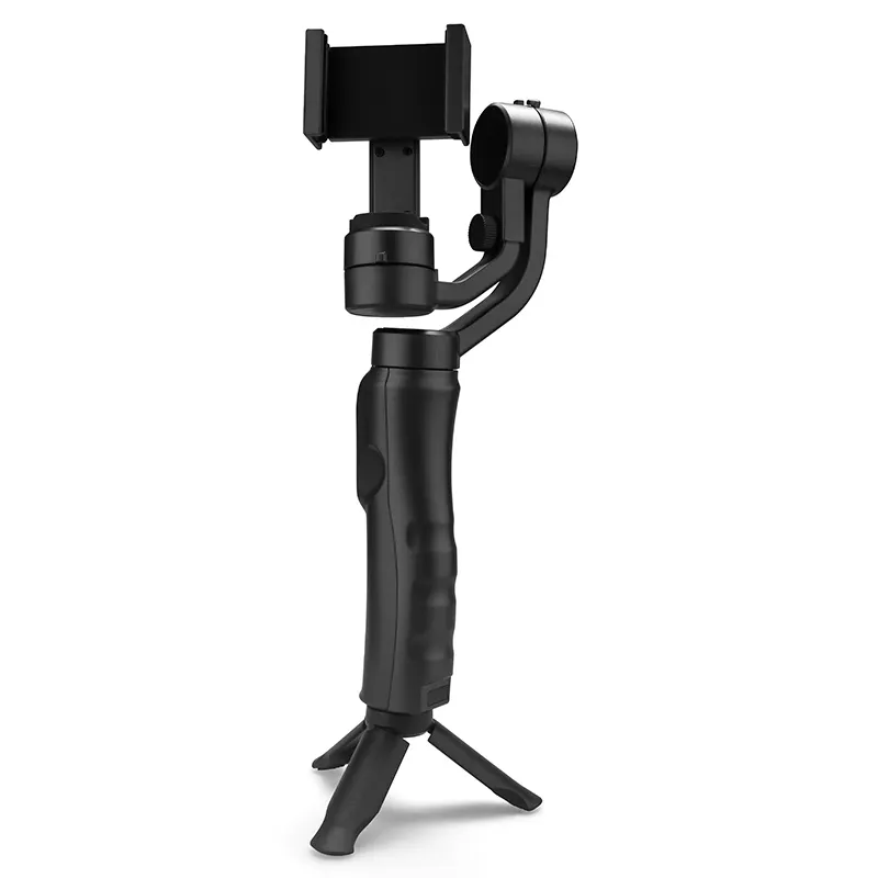 Yeni varış 3 eksen el telefonu gimbal sabitleyici zoom tekerlekli eylem kamera video gimbal sabitleyici