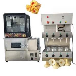 110V/220V 맛있는 피자 콘 만들기 기계/로터리 피자 콘 고노 오븐/피자 콘 워머 쇼케이스 생산 라인 가격