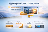 Layar LCD Industri TDO Tahan Suhu Tinggi 5 7& # 39;& # 39; 12.3& # 39;& # 39; 21.5 Modul LCD TFT 1000 Nits Kecerahan Tinggi untuk Luar Ruangan