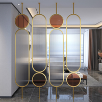 Paravent multifonctionnel rotatif sur mesure en acier inoxydable Changhong découpé au laser, style Art Déco, pour salon, luxe léger