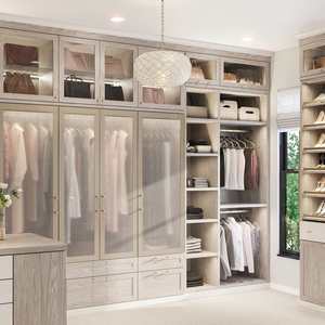 Armoire et dressing de style moderne européen avec éclairage LED pour vêtements et chaussures - Product Image 5