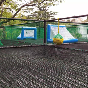 Giấc mơ ngoài trời trẻ em người lớn hai lớp màu duy nhất Polyester Net Inflatable bóng đá bóng đá lĩnh vực nhảy trên không Trampoline công viên - Product Image 2
