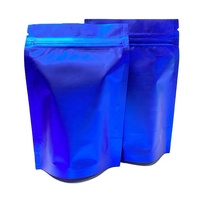 Sachets Mylar Personnalisés Refermables à Fermeture Zip, Couleurs Unies Mattes, Doypacks 10*15cm 9*12.5cm pour Emballage Alimentaire