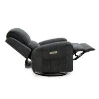 Fauteuil inclinable électrique en tissu de luxe Geeksofa Furniture 9223 avec fonction de balancement et de rotation pour salon