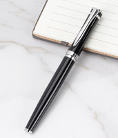BECOL stylo d'affaires noir personnalisé haut de gamme stylo d'écriture de calligraphie de luxe Logo personnalisé stylo plume en métal pour le bureau de l'école