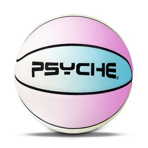 Balón de Baloncesto PSYCHE Personalizado de Goma Blanca, Tamaño 7, Cámara de Goma Natural, Balones de Práctica Duraderos que Cambian de Color para Entrenamiento - Product Image 3