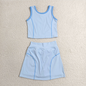 Conjuntos de Ropa Deportiva para Bebés Niñas, Chaleco sin Mangas, Falda Corta, Yoga, Actividad Física - Product Image 4