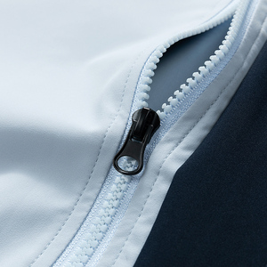 Veste pour homme 100% polyester, 485 GSM, fermeture éclair, couleur assortie, impression personnalisée, épaules tombantes, respirante, style décontracté chic, patte de boutonnage. - Product Image 3