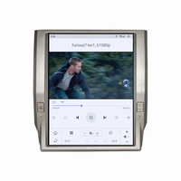 Compatible con Toyota Tundra 2012-2020, Sistema de Navegación CarPlay Inalámbrico con Pantalla Vertical IPS de 12.1 Pulgadas para el Tablero