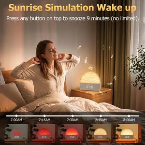 <span class=keywords><strong>Despertador</strong></span> con Luz de Amanecer, Máquina de Ruido Blanco y Luz Nocturna, Pantalla Táctil Digital <span class=keywords><strong>para</strong></span> Adultos/Niños/Dormitorio - Product Image 5