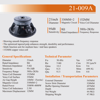 Altavoz de 21 pulgadas JBN-QIGU, equipo de sonido, subwoofer con bobina de voz de 152 mm, sistema de altavoces line array para exteriores, bocina.