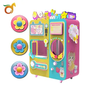 Exclusive DIY Function Coin Operated Come Prize Automatic Sweet Candy Cotton Machine