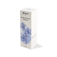Emballage de produit avec logo personnalisé écologique Boîte vide pliable Boîtes de papier de lotion cosmétique Boîte de gaufrage en feuille d'or Type de dossiers