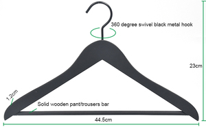 Oltre 19 anni appendiabiti Custom appendiabiti rivestiti in gomma nera appendiabiti in <span class=keywords><strong>legno</strong></span> per negozio - Product Image 6